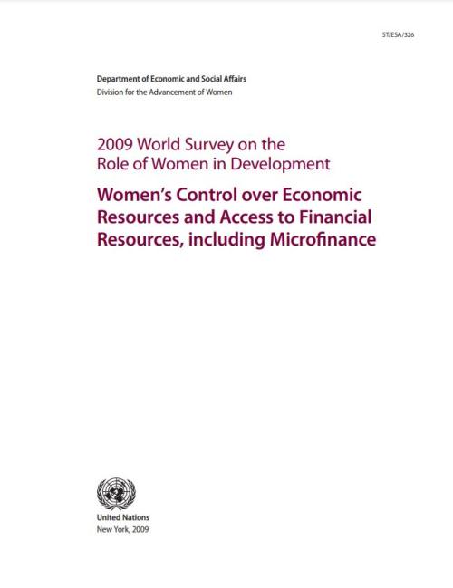 2009 World Survey on the Role of Women in Development