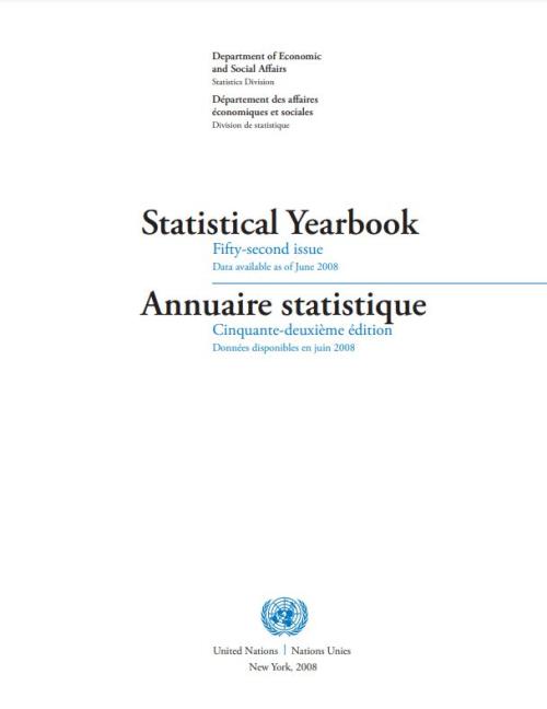 Statistical Yearbook: Fifty-second Issue