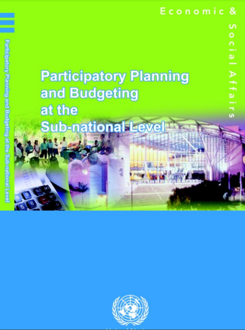 Participatory Planning Participatory Planning and Budgeting Budgeting at the Sub-national Level at the Sub-national Level Cover